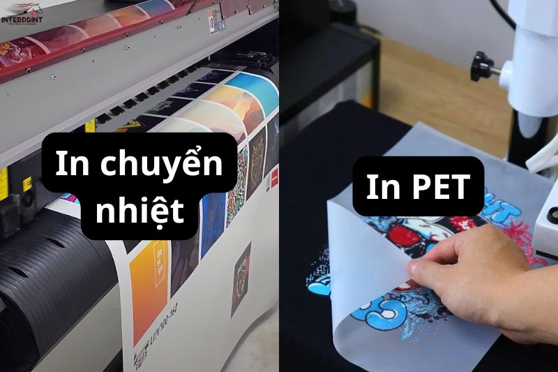 In chuyển nhiệt và in PET chuyển nhiệt có sự khác biệt khá lớn